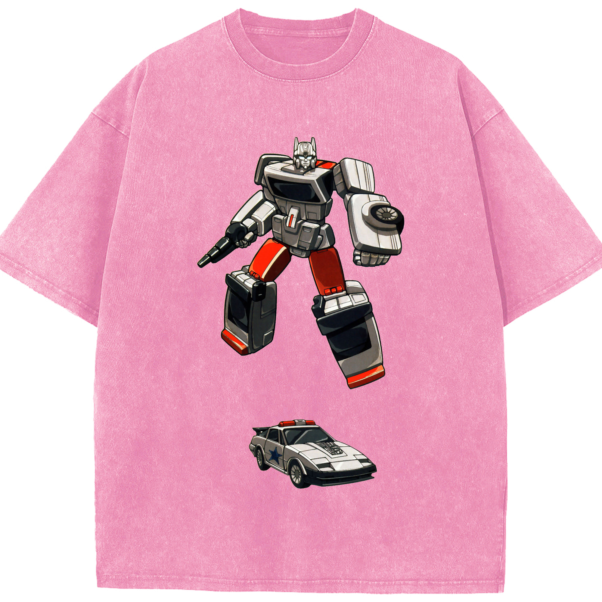 （画像用）  綿100% ヴィンテージ風 半袖Tシャツ（フロントプリント）